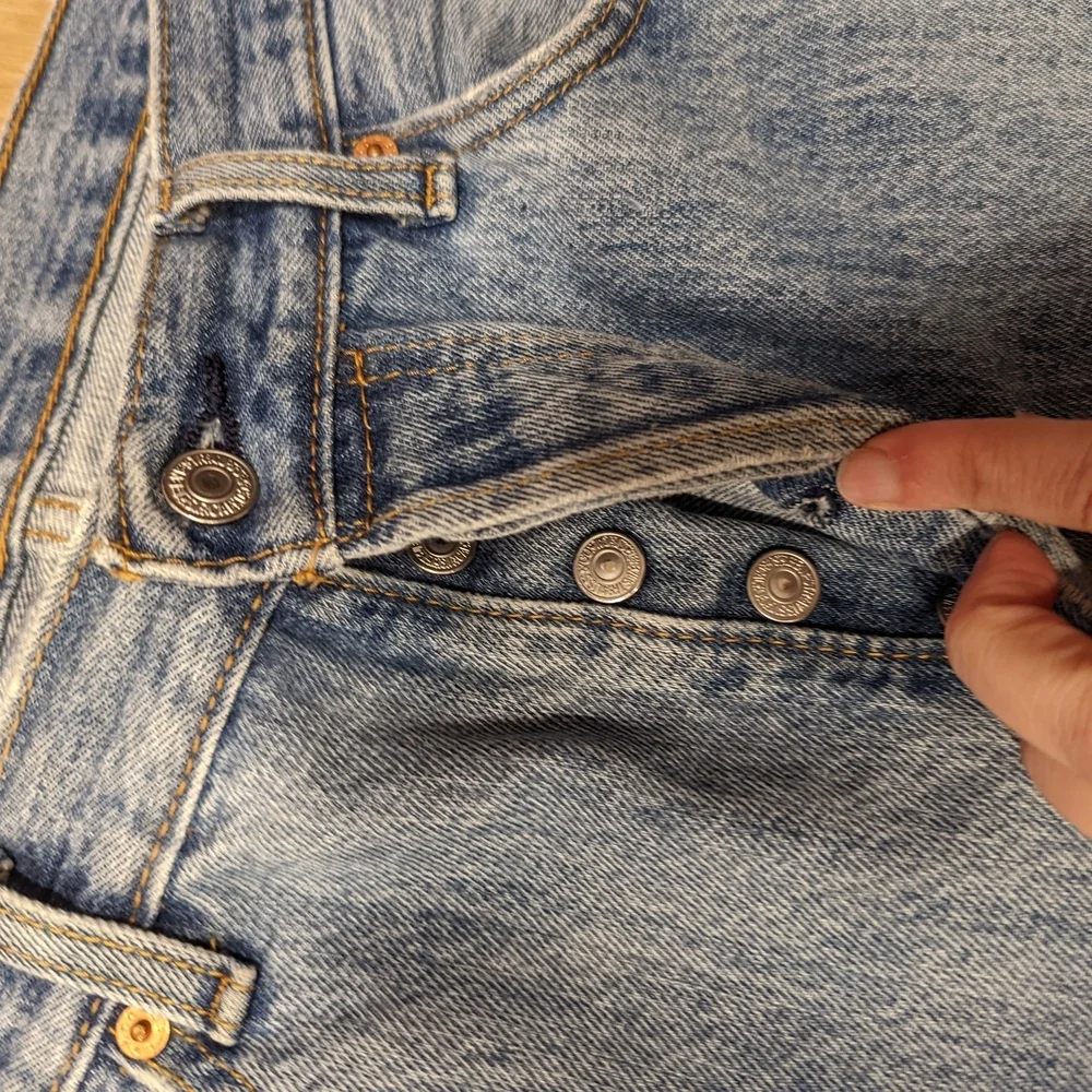 Classic Perfectly Broken In Blue 501 Denim Jeans
